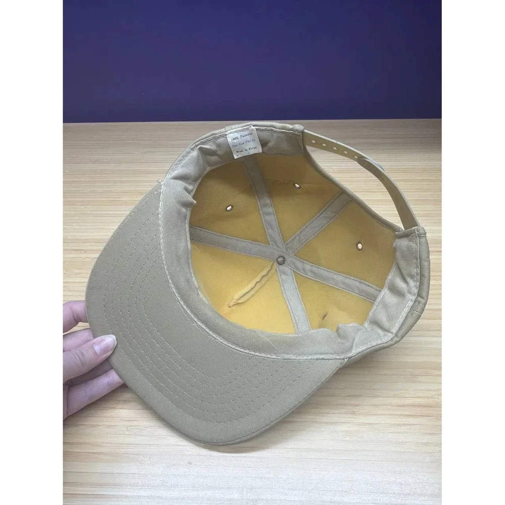 Vintage Browning Firearms Snapback Cap Hat Tan Khaki One Size Korea